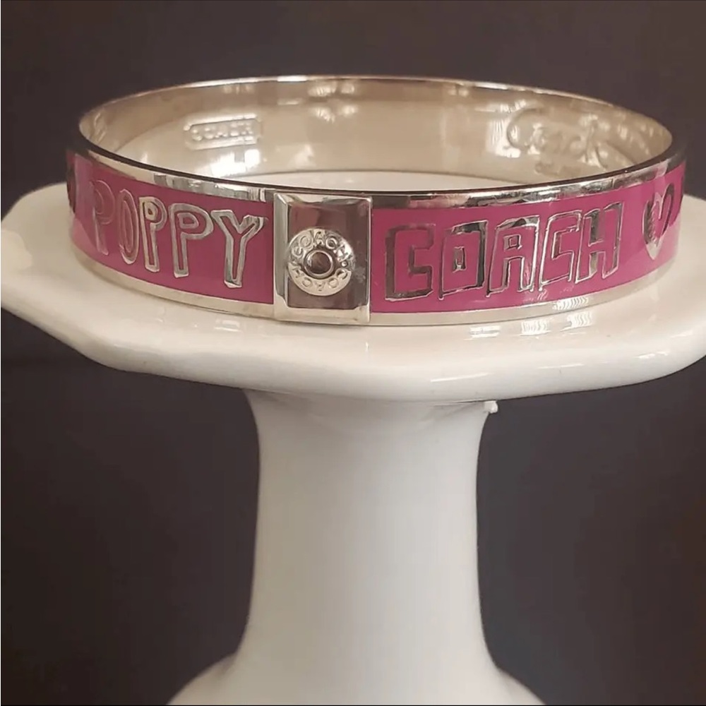 Coach Poppy‎ Limited Edition Enamel Bangle Bracelet - Picture 2 of 4